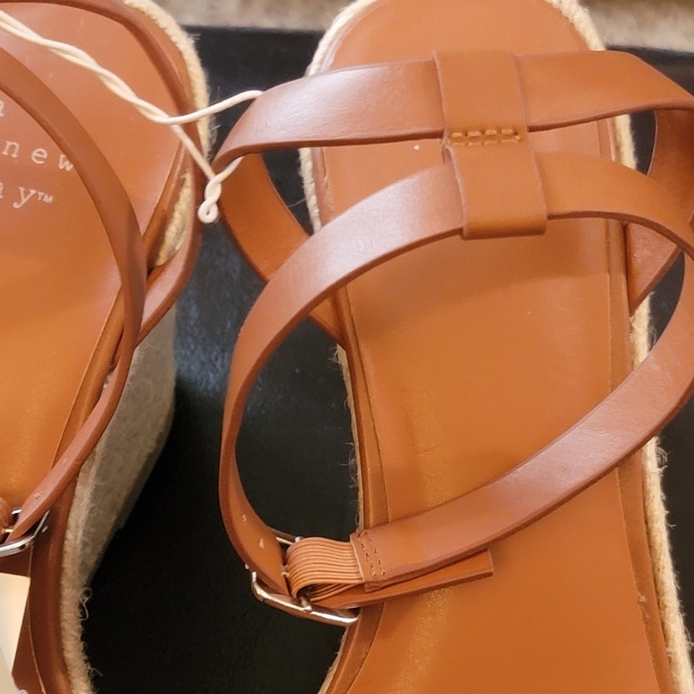 A New Day Tina Heels Cognac Size 9.5 - Picture 11 of 14
